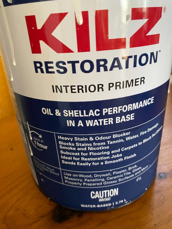 1/2 Can of Kilz Restoration Primer Paint Painting & Paint Supplies