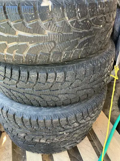 3 sets of winter tires. (1) 215-60-16 (2) 205-55-16 (3) 215-70-16. These tires are in excellent cond...