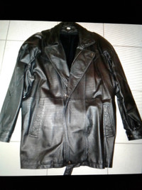 Men's XXL three-quarter length leather jacket *trade obo
