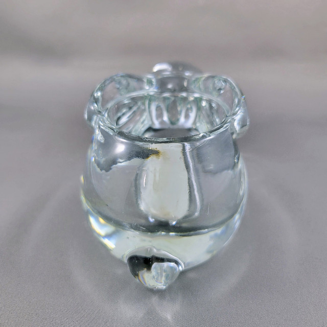 Candle Holder Indiana Glass Rabbit Bunny Clear Tealight Votive G in Home Décor & Accents in Strathcona County - Image 3