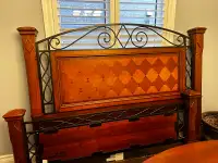 Hardwood king size bed frame