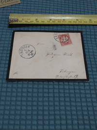 1887 Bavarian stamped cover with wax seal