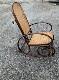 Mid century bentwood rocking chair