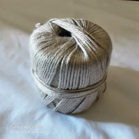 Patons Silk Bamboo crochet thread, very soft and warm.