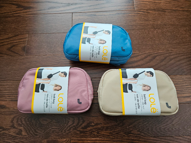 LOLE belt bag various color. 1L size. Brand New. $20 each in Women's - Bags & Wallets in Ottawa