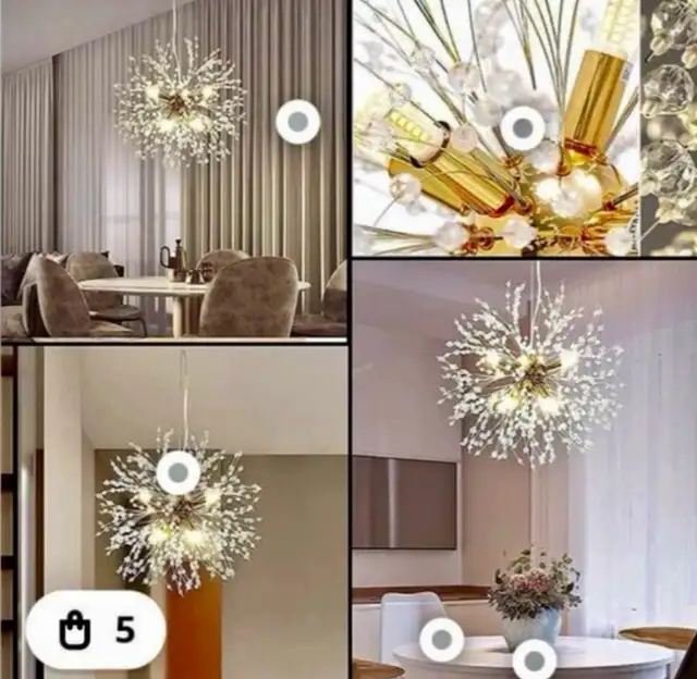 NEW Starburst Chandelier Light Fixture   in Indoor Lighting & Fans in St. Catharines - Image 4