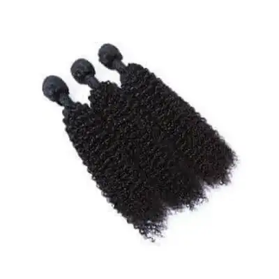 3 Bundles 16 Inches Kinky Curl Malaysian Hair With Human Hair, View more