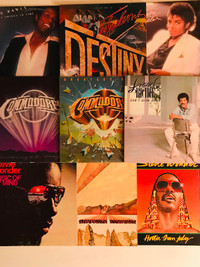 9 CLASSIC R & B - SOUL - RECORD LP ALBUMS