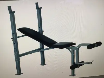 Soozier Incline Decline Adjustable Fitness Exercise Olympic Weight Lifting Bench with Leg Extension