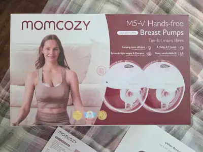 Momcozy M5 Wearable Pump (Like New) – Extra Accessories Included, View more