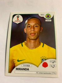 2018 PANINI FIFA WORLD CUP RUSSIA MIRANDA STICKER #357 BRAZIL