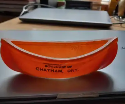 Vintage Milk Glass. Souvenir of Chatha, View more