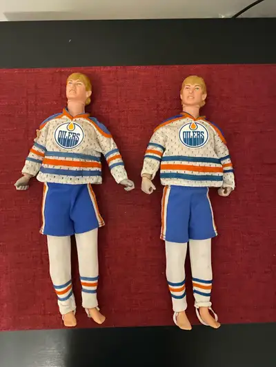 Own a piece of hockey history with these rare 1983 Mattel Wayne Gretzky dolls! These 12-inch figures...