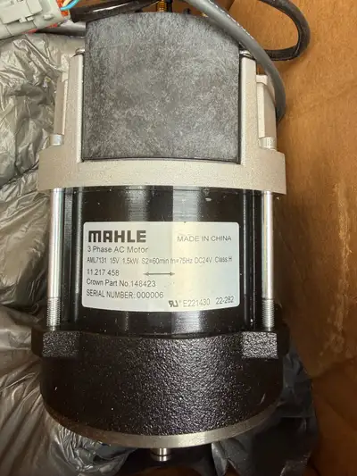 Selling brand new Crown Wp3000 drive motor. Part # 148423 Asking 1800 obo