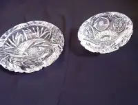 Sparkling Lead Crystal Ash Trays or Candy Dish