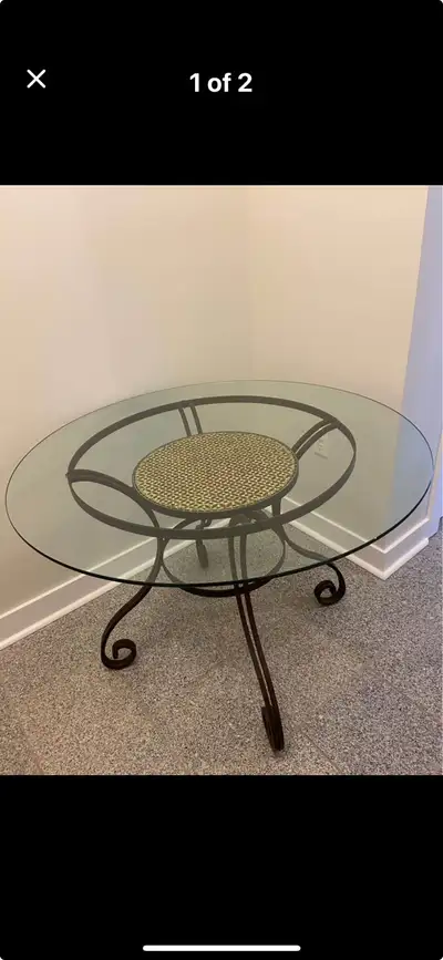 Beautiful patio / indoor glass table, View more