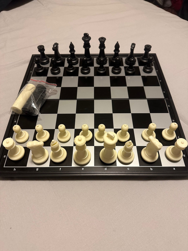 CHESS AND CHECKERS MAGNETIC PLAYING BOARD in Toys & Games in City of Toronto