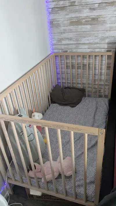 IKEA crib with mattress, View more