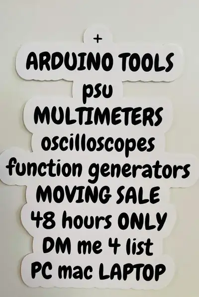 ARDUINO TOOLS psu MULTIMETERS oscilloscopes function generators, View more