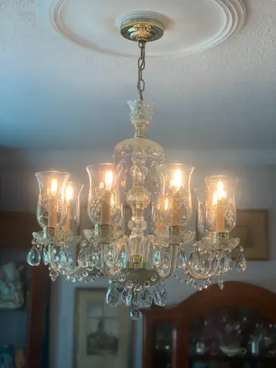Lead crystal chandelier, View more