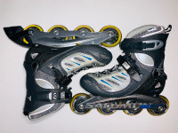 SALOMON-PATINS ROUES ALIGNÉES/ROLLERBLADES-WOMENS SIZE:8  (C036)