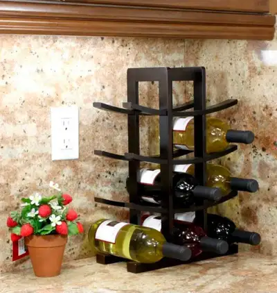 Oceanstar 12-Bottle Bamboo Wine Rack, View more