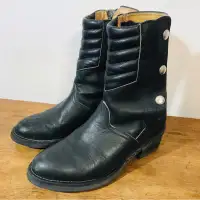 moto Vintage boulet unisex leather motorcycle boots