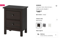 Ikea hemnes night table (retail price 149+tax= 170)