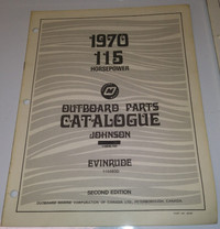 1970 OMC 115 HP Outboard Part Johnson Evinrude Catalogue Catalog
