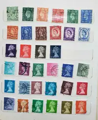 Stamp Collections -Queens and Kings in the world