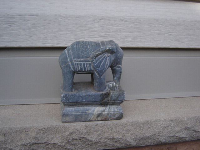 Hindu Stone Carving of Elephant - Very Decorative in Arts & Collectibles in St. Catharines - Image 3