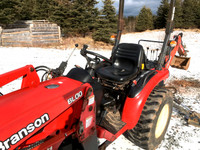 Branson Tractor with Backhoe Attachment,  595 hours