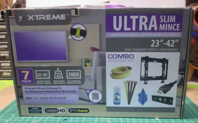 Xtreme 18014 Ultra Slim Fixed TV Wall Mount 23-42 Inches, View more