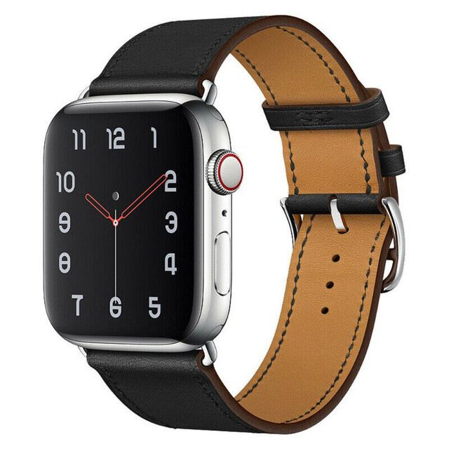 Genuine Leather Apple Watch Strap Band Watchband in Jewellery & Watches in City of Toronto - Image 2