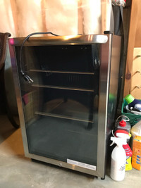 Electrolux Beverage Fridge, Stainless Steel and Glass.