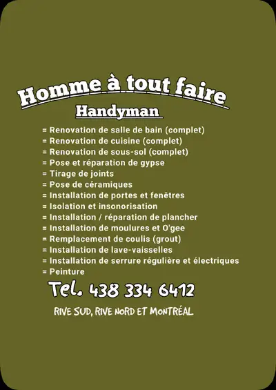 Homme à tout faire ::: Handyman, View more