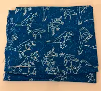 Dinosaur Flannel Fabric Space Science Sewing, Quilting, Crafts