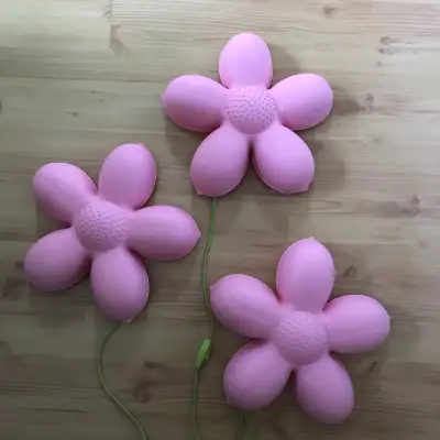 $15 each Ikea Smila Blomma Pink Flower Wall  Light x3, View more