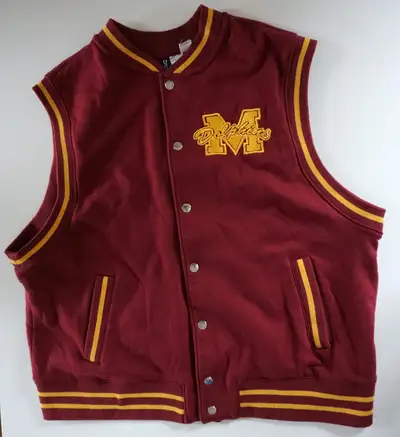 H&M x Sex Education “Moordale Dolphins” Varsity Vest Jacket, View more
