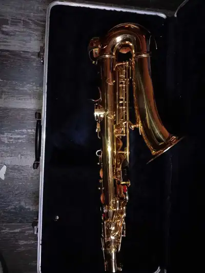 This used Saxophone is a great musical instrument for musicians. It comes complete with its case and...