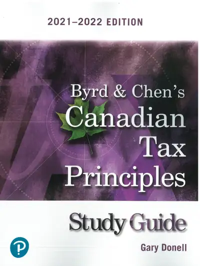Study Guide Only for Byrd & Chen's Canadian Tax 9780137377770, View more