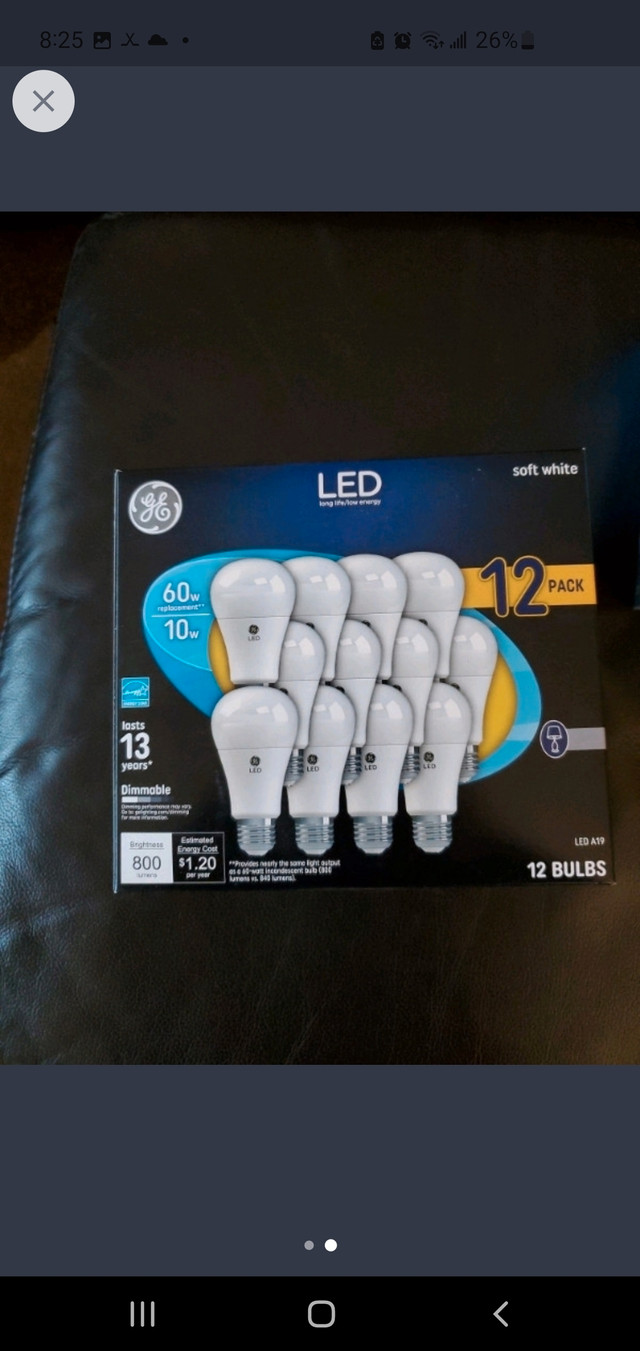 NEW led lightbulbs in Indoor Lighting & Fans in Thunder Bay