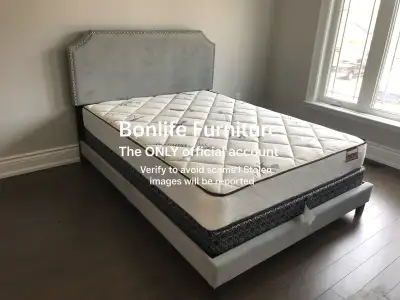 modern velvet bed frame double queen king bed , View more