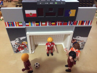 Playmobil - But de soccer avec tableau indicateur et 4 joueurs