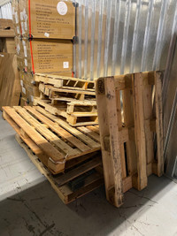 “FREE” (9) pallets -good for shipping or up-cycle crafts/project