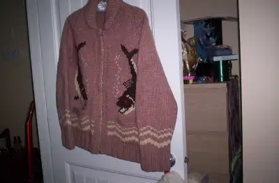 cowichan valley BC  hand knitted sweater, View more