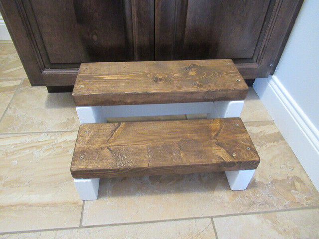 Farmhouse Handmade Wooden Stool in Other in Fredericton - Image 2