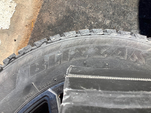 Bridgestone Blizzak winter tires on rims. in Tires & Rims in Sudbury - Image 4