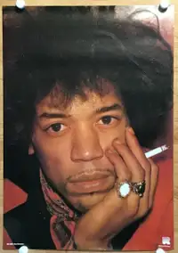Jimi Hendrix Original Rock On Vintage Poster 23x33-Holland-1980s