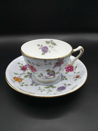 1920's Crown Staffordshire Vintage Tea Cup and saucer 